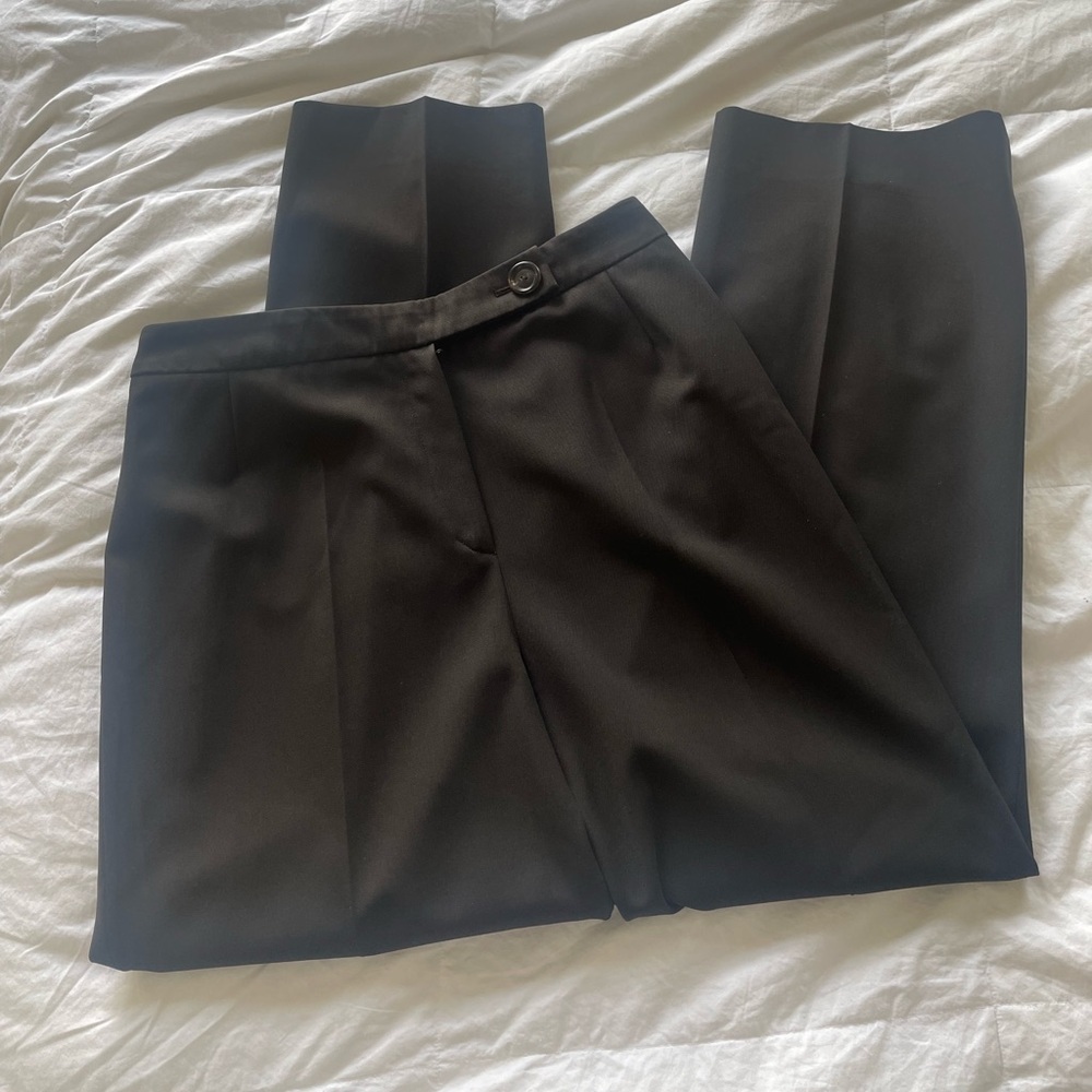 AKRIS tapered black slacks size 12